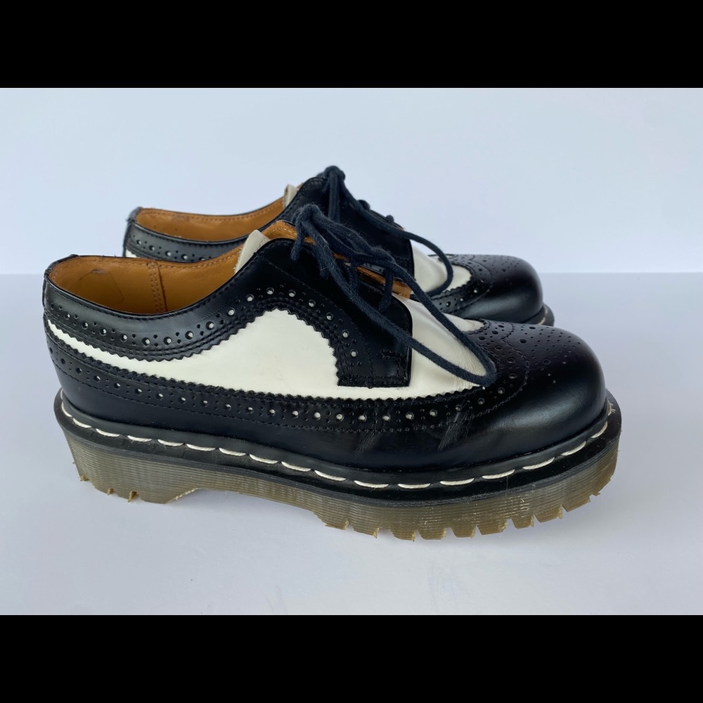 Dr Martens Size 6 US Women’s Black And White Oxford Shoes.